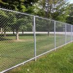 Hot Dipped Galvanized Chain Link Fence 2.0mm Wire Dia PVC Coated for sale