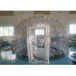 Airtight Igloo Transparent Inflatable Dome Tent With Led Light for sale