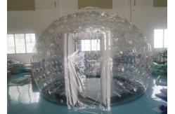 China Airtight Igloo Transparent Inflatable Dome Tent With Led Light supplier
