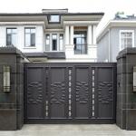 Customized Entry Aluminum Gate Door Auto Open Retractable Swing Styles