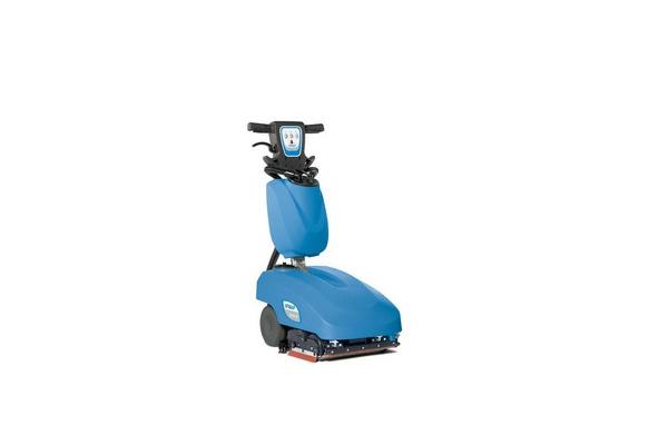 Portable automatic floor scrubber