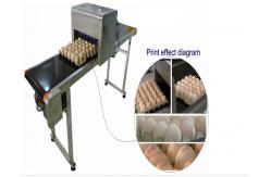 China Automatic 1-6 Lines Egg Stamping Machine Inkjet Coding Machine 1200x280x200mm supplier