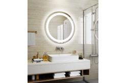 China Customized Frame Round LED Backlit Bathroom Mirror with Defogging and ETL Certification supplier