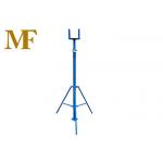 Fork Head Blue Painted Scaffolding Prop With Steel Tripod For Beam Slab for sale