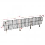 10x0.6x1.8m Galvanized 4.0mm Welded Mesh Gabion Wall for sale