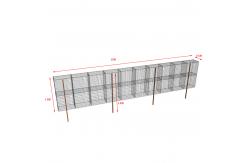 China 10x0.6x1.8m Galvanized 4.0mm Welded Mesh Gabion Wall supplier