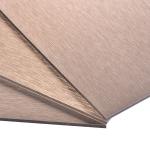 UV Resistant Aluminum Brushed Composite Panel Impact Resistant For Long Lasting Durability for sale