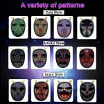 Kids Programmable Smart LED Face Mask Editable Patterns Text By PC