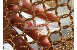 China Stainless Steel Architectural Ring Mesh Curtain For Partitioning supplier