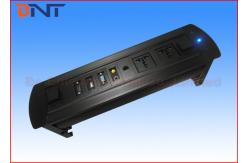 China Motorized Conference Table Socket , Table Hidden Rotating Electrical Outlet supplier