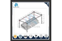 China Safe Plastic Stadium Seats Steel Frame Volleyball Tribune For Temporary Use supplier