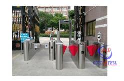 China People Counter Sliding Turnstile Gate QR Code Turnstile For Entrance Lobby supplier
