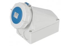 China Nylon Material 5 Pin 3800V 63A IP67 Waterproof Socket Wall Mount supplier