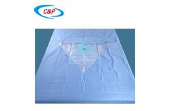 China Blue SMS Knee Arthroscopy Drape SMS PP PE Waterproof Fabric OEM Service Available supplier