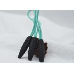 Novelty SGS 3D Embossed Plastic Zipper Puller With Polyester String