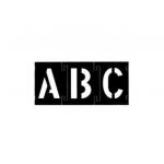 Custom Design Letter and Number Stencil PVC for Public Place Black for sale