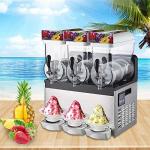 15L Three Tank Ice Slush Machine Stainless Steel Body Margarita and Slush Maker for sale