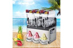 China 15L Three Tank Ice Slush Machine Stainless Steel Body Margarita and Slush Maker supplier