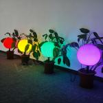 China DC24V Waterproof Lighting DMX RGB LED Sphere Lights For Garden Grass Decoration for sale
