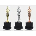 figure Award Metal Cup Trophy Zinc Alloy Material With Black Crystal Base for sale