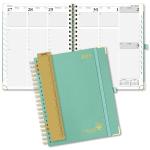 Light Green Personalized Planner 2023 , Monthly Schedule Daily Weekly Planner for sale