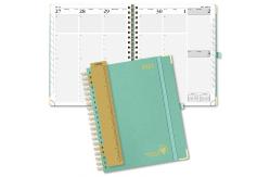 China Light Green Personalized Planner 2023 , Monthly Schedule Daily Weekly Planner supplier