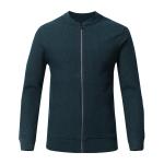 Warm Mens Zip Front Cardigans Sweater With Crew Neck Anti Shrink Fashion Design for sale