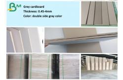 China 100% Recyclable Materials 2.5mm Thick Grey Book Binding Board supplier