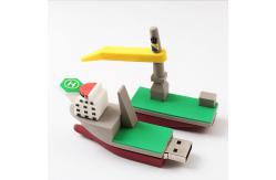 China 3D Copy Real PVC USB Drive Sailing Ship Customized Shapes supplier