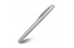 China Classical Aluminium Ballpoint Pen 1.0mm Insertable Cap Pen Simple Business Style supplier