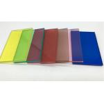 Flat Processing Tinted Glass With Colored In Dark Green / Dark Grey / Ford Blue for sale