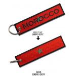 Pantone Color Embroidered Key Tags Durable Custom Embroidered Key Fob for sale