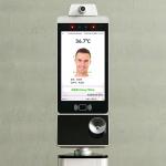 Face Recognition Wall Mounted Breathalyser Machine Silvery For Enterprise for sale