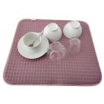 200gsm All Polyester Microfiber Dish Drying Mat Kitchen Usage for sale