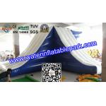 Lake Inflatable Floating Water Slide / Inflatable Water Games Float Climb And Slide for sale