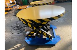 China Stationary Lift Table With Carousel Turntable / Rotating Lift Table 2200lbs Capacity supplier
