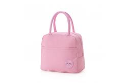 China Custom pink insulated lunch cooler bag with oem service for school supplier