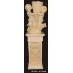 Hand Carved Sandstone Flower Pots Customizable Lightweight