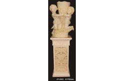 China Hand Carved Sandstone Flower Pots Customizable Lightweight supplier