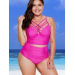 Large Size Ladies Swimwear Durable Plus Size High Waisted Bikini Abrasion Resistant Plus Size Sexy Swimwear for sale