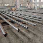 Hongxin Single Arm Street Lighting Steel Pole with Q235 Material Square Base Plate