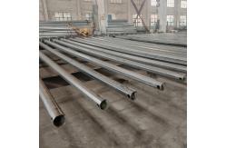 China Hongxin Single Arm Street Lighting Steel Pole with Q235 Material Square Base Plate supplier