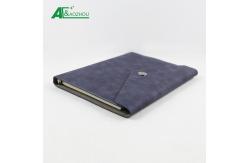 China 142 X 208mm Leather Ring Notebook Envelope Style Protection From Dust / Abrasions supplier