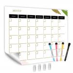 Dry Erase Reusable Calendar Planner Sticky Monthly Planner SGS OEM