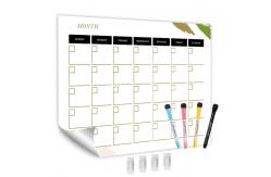 China Dry Erase Reusable Calendar Planner Sticky Monthly Planner SGS OEM supplier