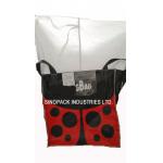 1 Tonne Agricultural seeds FIBC big bags BOPP film coated outside for sale