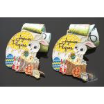 Die Casting Virturl 5K Race Marathon Metal Medals Personalised No Soft Enamel for sale
