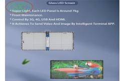 China Window Clear GOB LED Display Advertising Sign Screen For Interior supplier