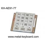 IP65 19 Keys Mini Vandal Resistant waterproof keypad Stainless steel for sale