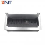 Factory Wholesale Office Furniture Brush Cover Desktop Socket Hidden In Desk Table for sale